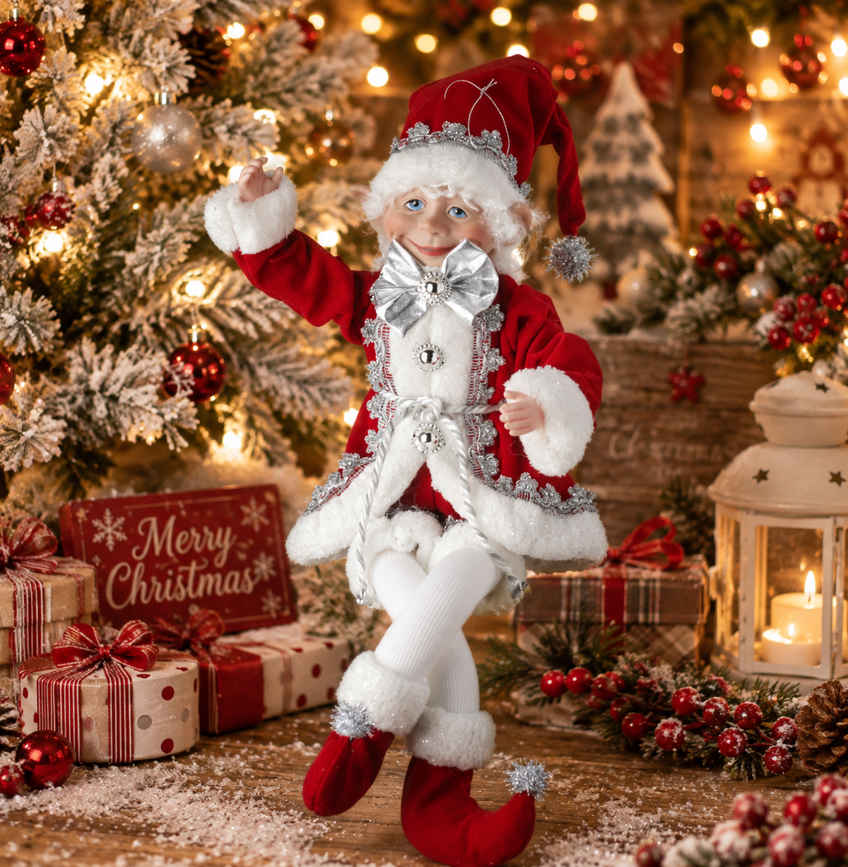 Christmas Bendable Elf 17 inch