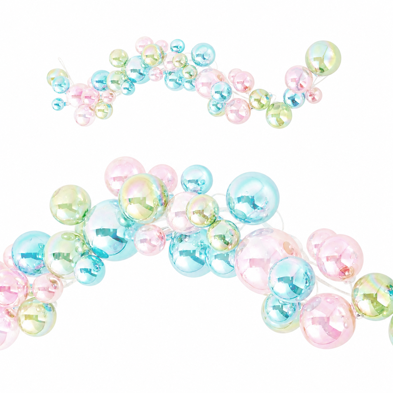 Iridescent Ball Garland 4 feet