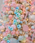 Iridescent Ball Garland 4 feet