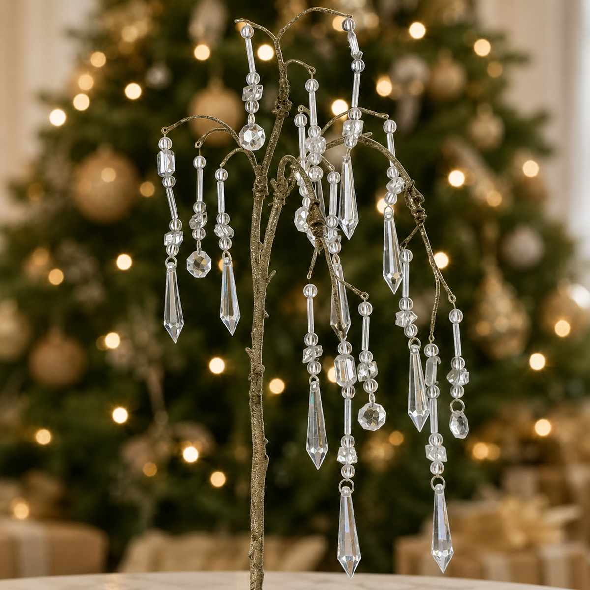 Gold Crystal Drop Spray 30 inch set of 6