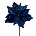 Vickerman Deluxe Midnight Blue Magnolia Stem set of 6