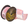 Pink Velvet Sequins edge Ribbon 4-inch by 10 yards