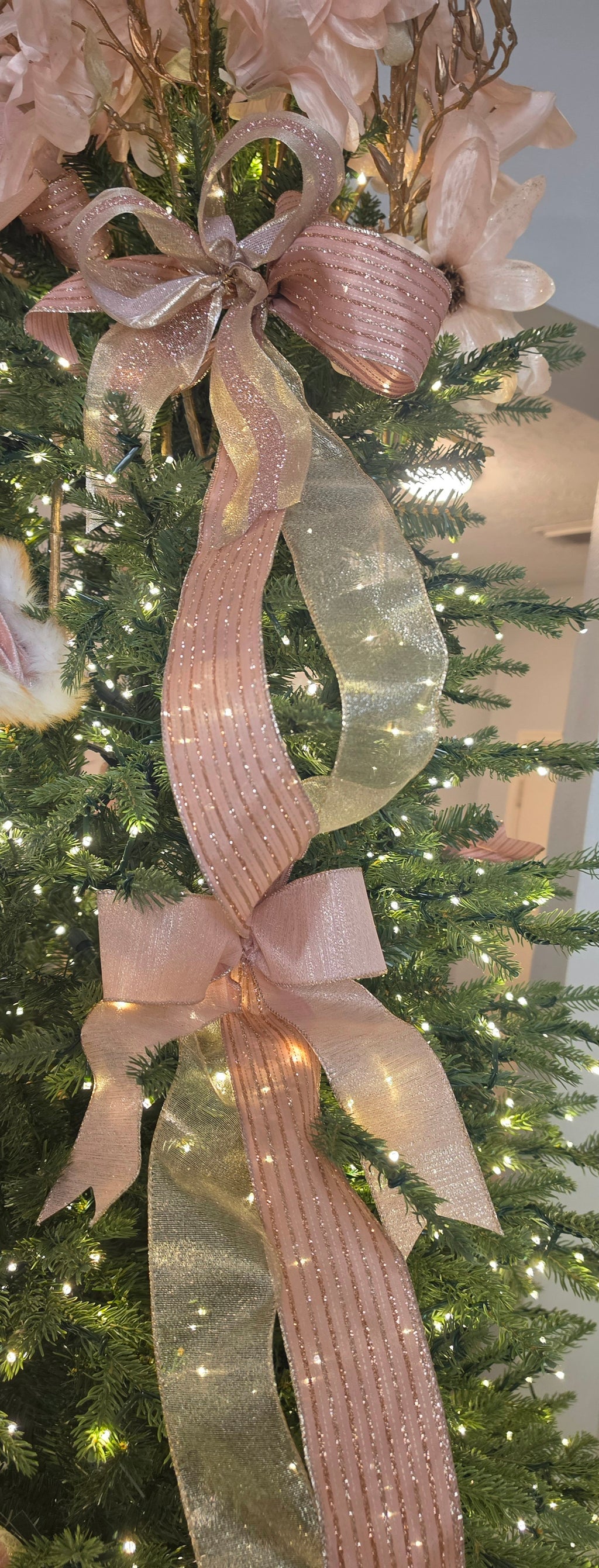 Rose Gold Christmas Bows Bundle Collection