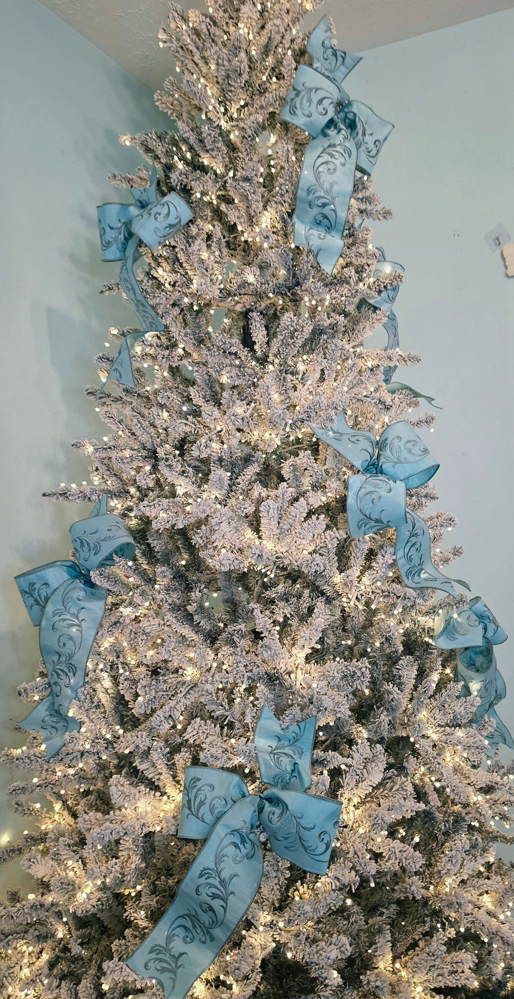 Powder Blue Christmas Bows Bundle