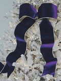 Purple Velvet Bows set of 4