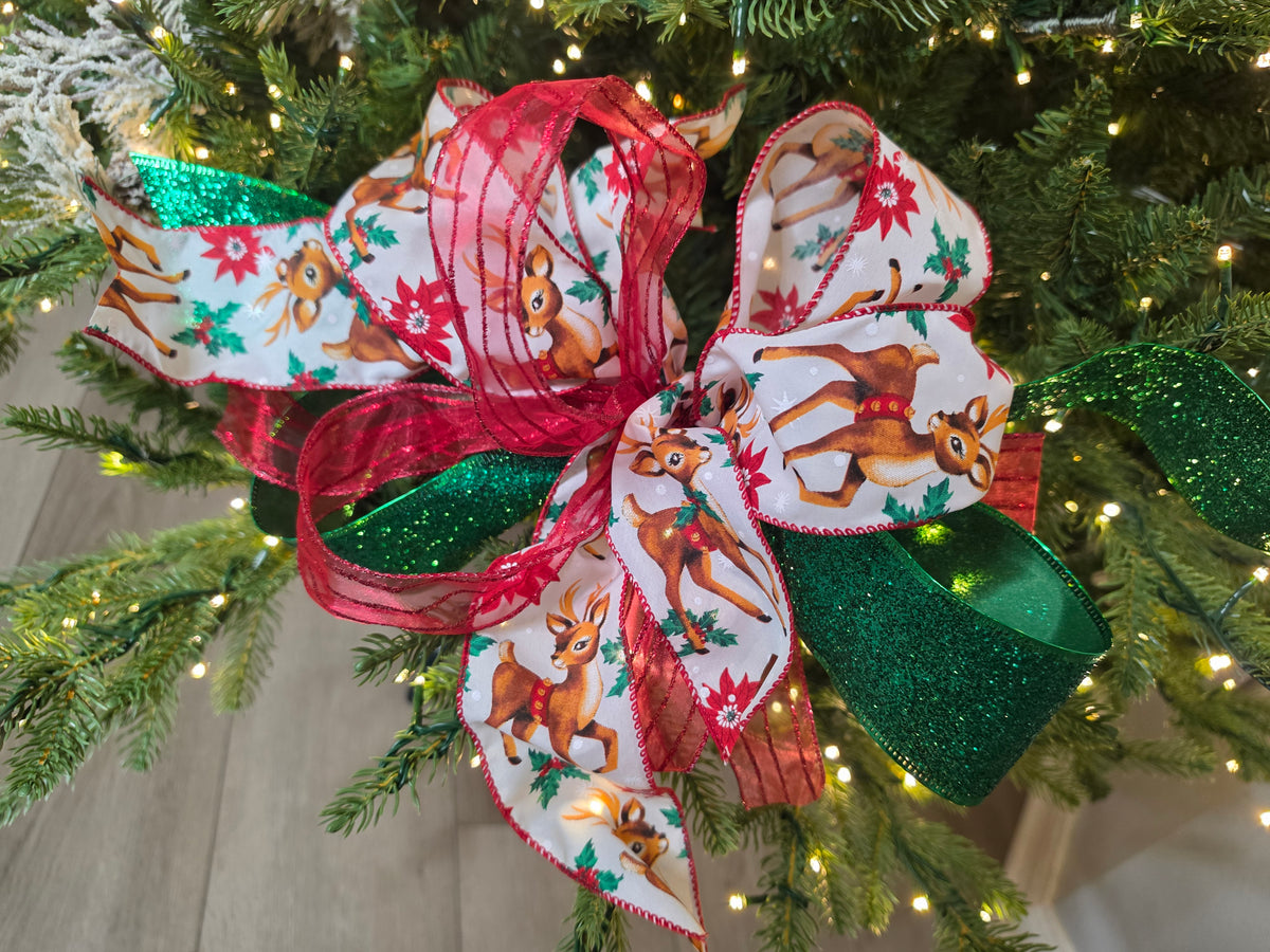Vintage Reindeer Bow