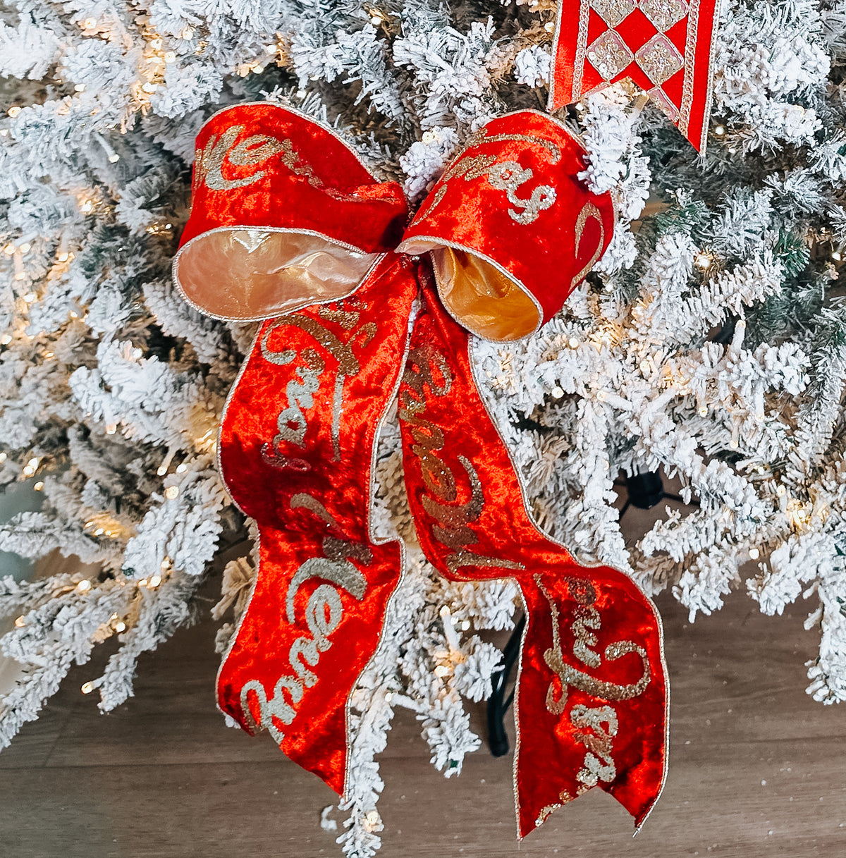 Luxury Red/gold Ribbon set of 6