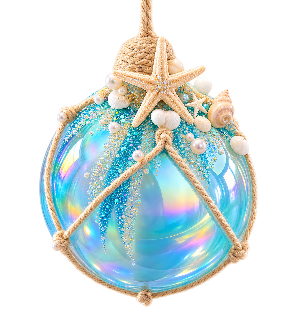 Coastal Blue Ornament 5- inch