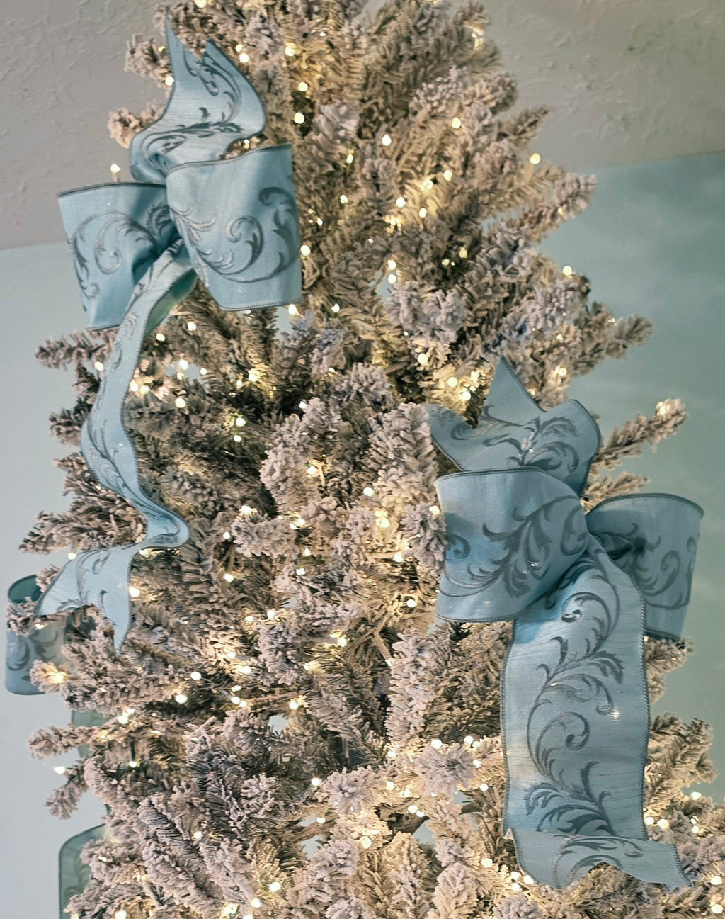Powder Blue Christmas Bows Bundle