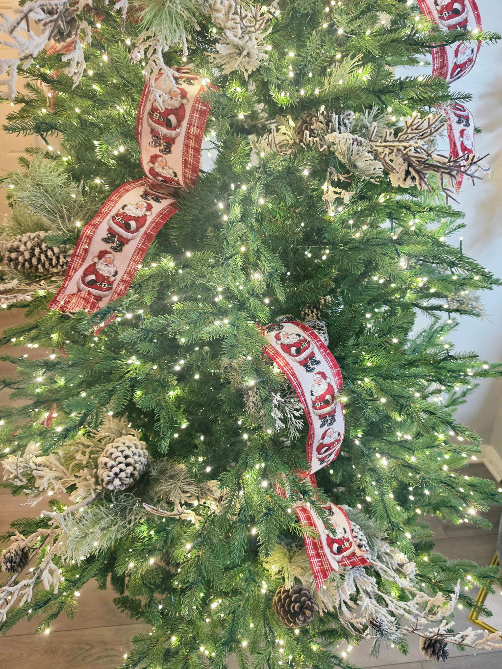 Santa Claus premade set of bows