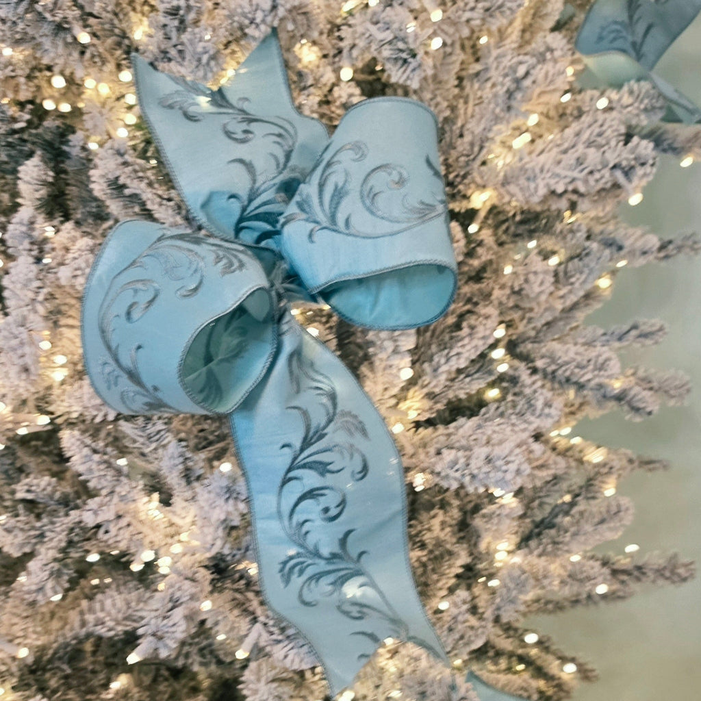 Powder Blue Christmas Bows Bundle