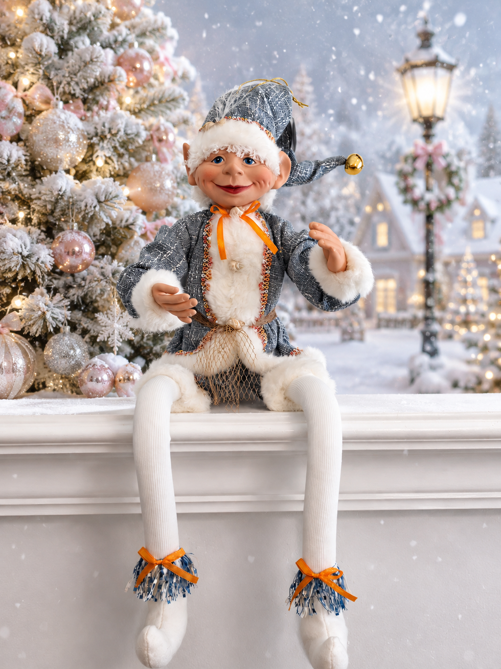 36.5'' Seaside Poseable Elf w/Shell Accents