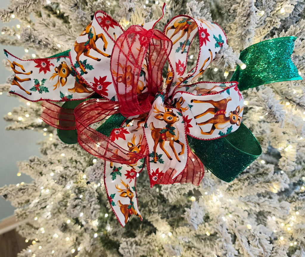 Vintage Reindeer Bow