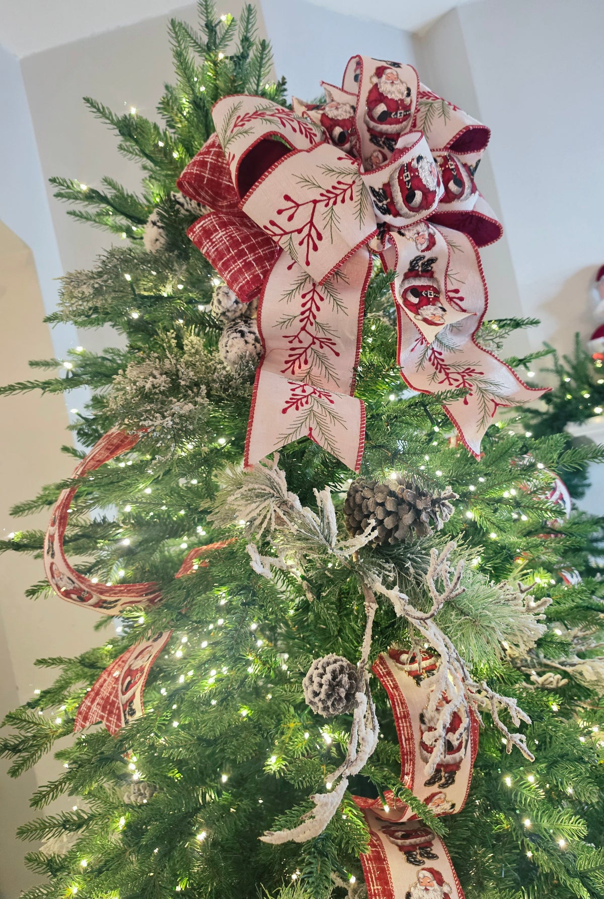 Santa Claus premade set of bows
