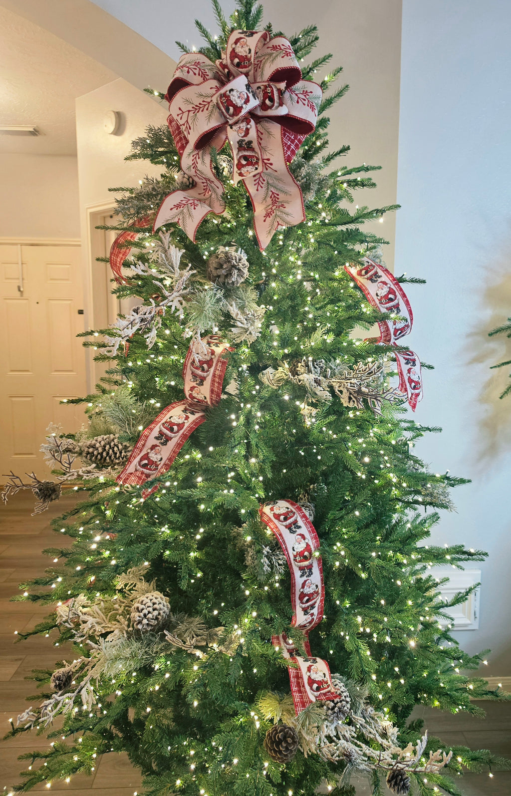 Santa Claus premade set of bows