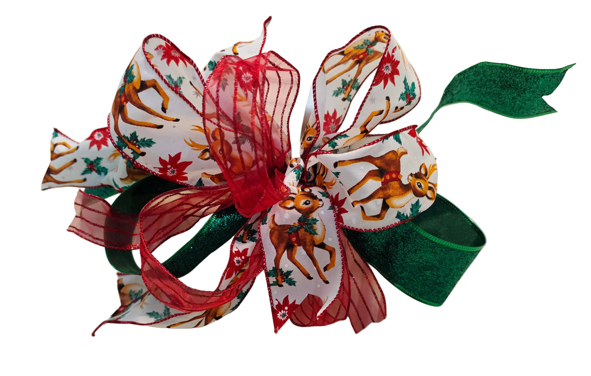 Vintage Reindeer Bow