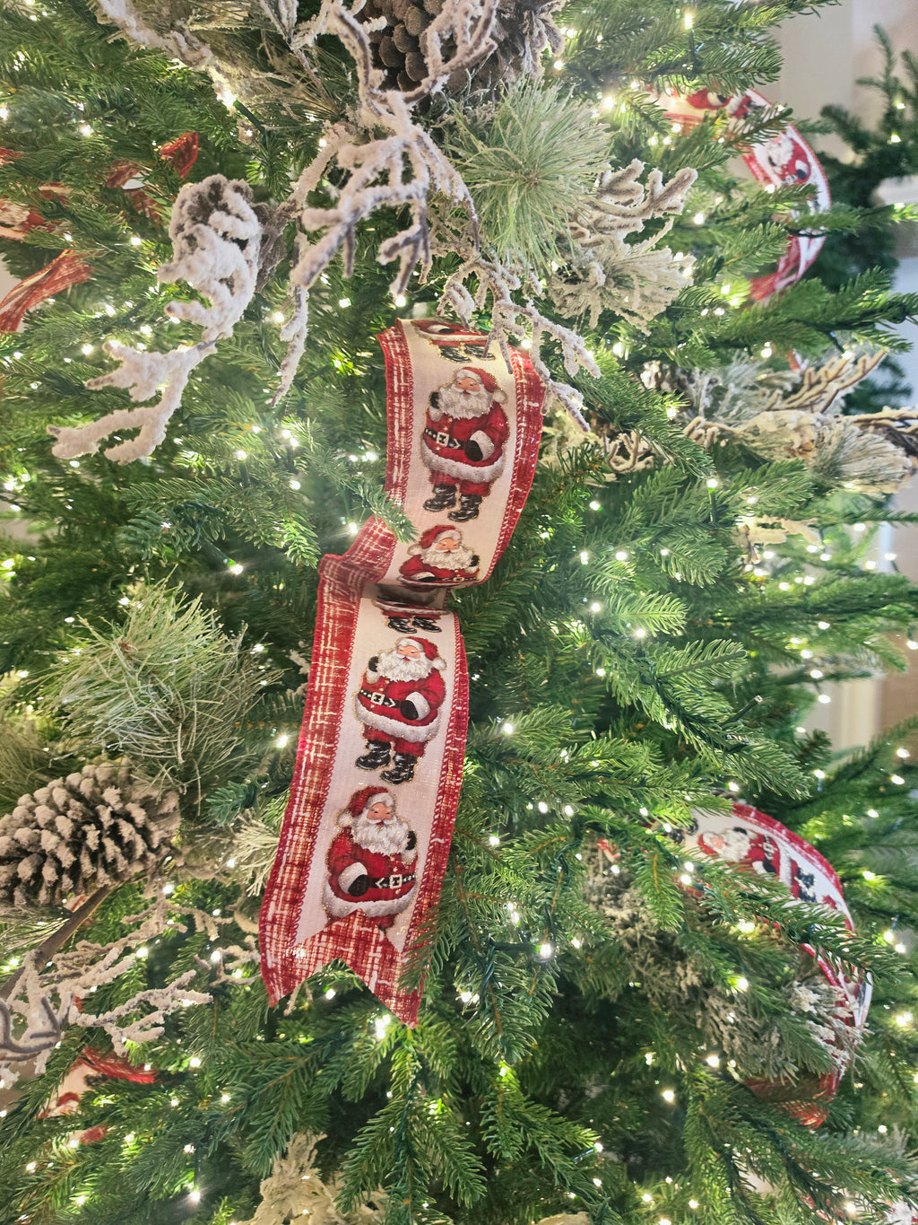 Santa Claus premade set of bows