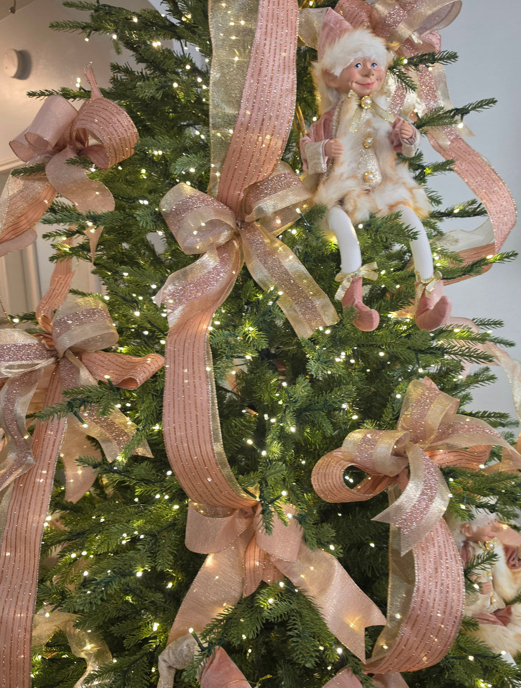 Rose Gold Christmas Bows Bundle Collection