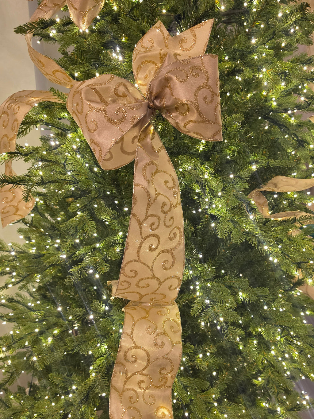 Gold Scroll 5 inch Bows