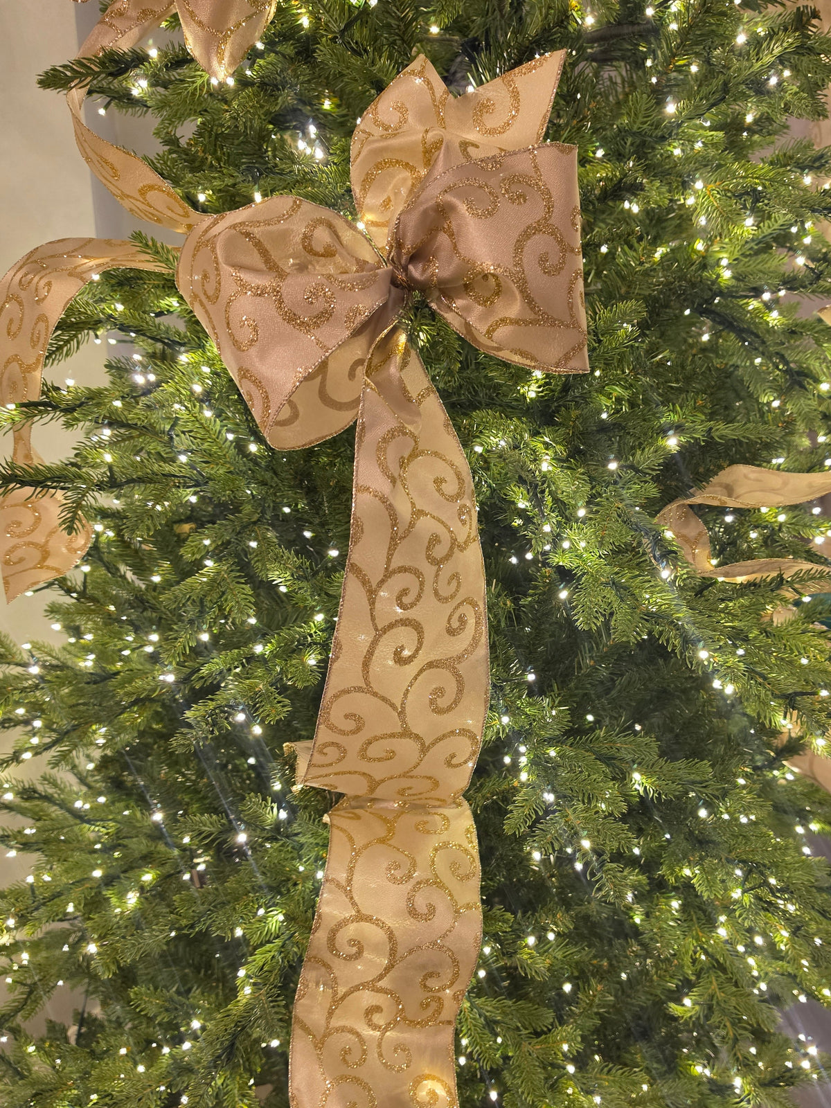 Gold Scroll 5 inch Bows